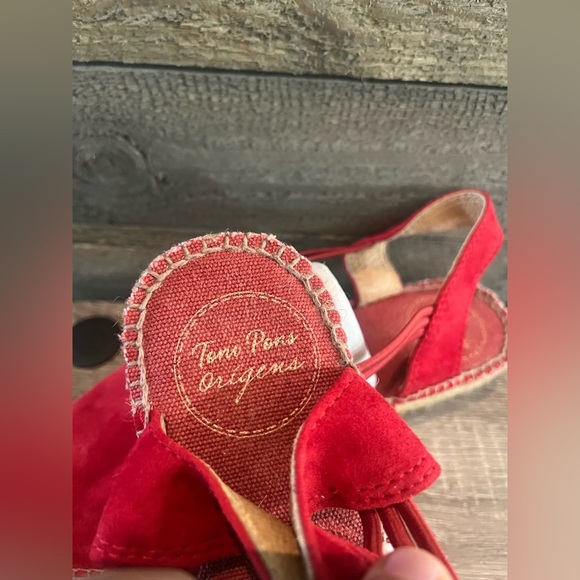 Toni Pons 'Nuria' Suede Wedge Sandal Size 6.5 Made in Spain 🇪🇸 - Picture 8 of 16